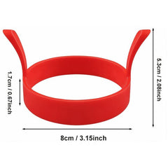 4pcs Silicone Egg Poach Ring Mould Kitchen Cooking