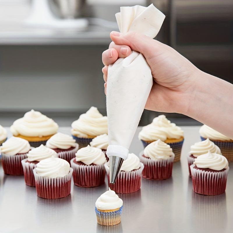 26pcs Cake Decorating Tool Kit with Reusable Pipping Bag & Coupler