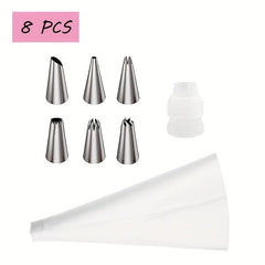 26pcs Cake Decorating Tool Kit with Reusable Pipping Bag & Coupler