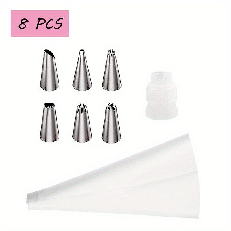 26pcs Cake Decorating Tool Kit with Reusable Pipping Bag & Coupler