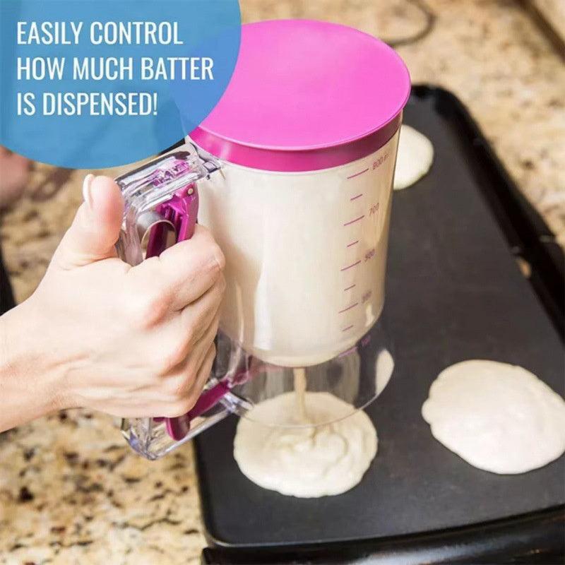 Handheld Batter Dispenser Cupcake Funnel Measuring Cup Baking Tool