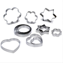 Set Of 12 Stainless Steel Cookie Mold Cookie Cutter