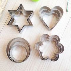 Set Of 12 Stainless Steel Cookie Mold Cookie Cutter