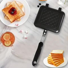 Double Sided Non Stick Grilling Pan for Sandwiches and Waffles