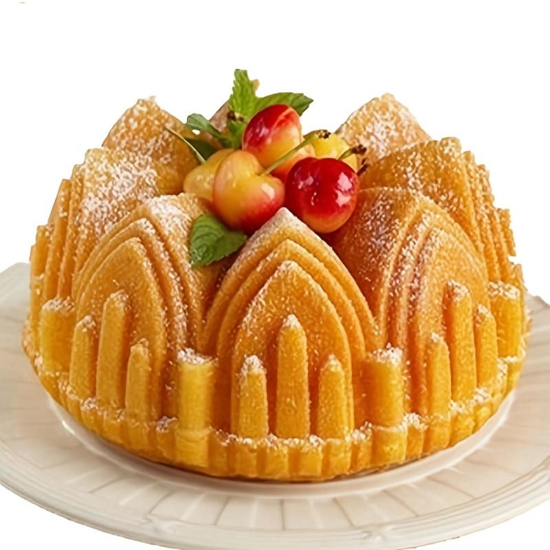 Large Castle Crown Cake Mold Kitchen Baking Silicone DIY Desserts