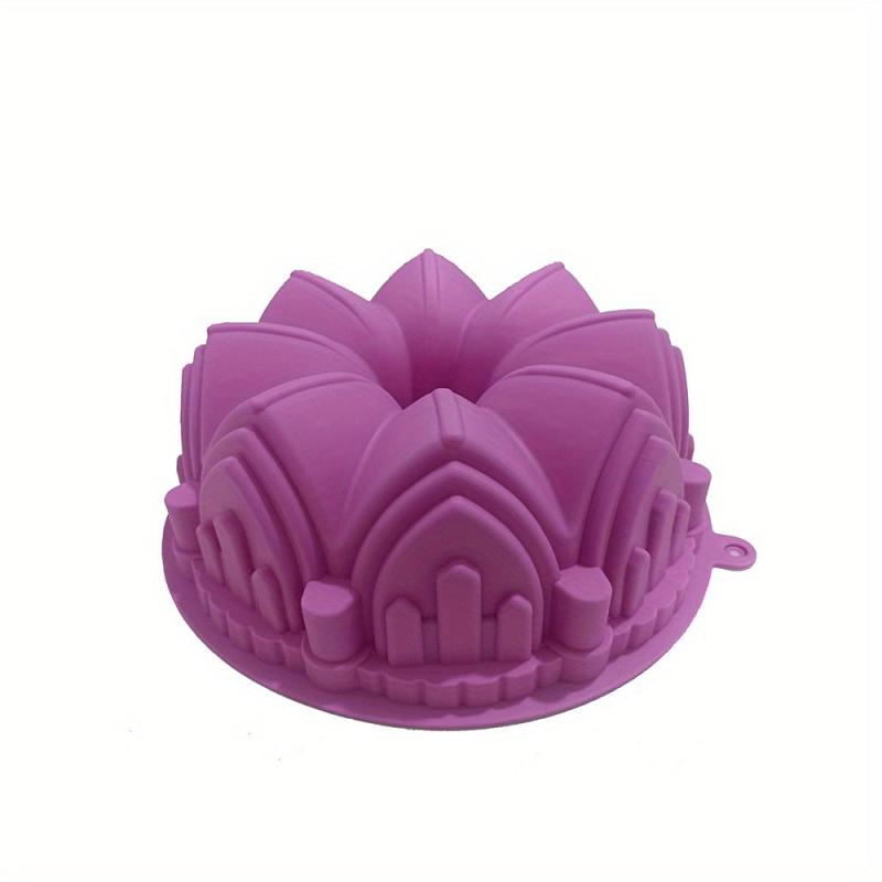 Large Castle Crown Cake Mold Kitchen Baking Silicone DIY Desserts