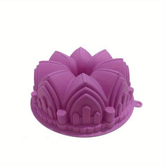 Large Castle Crown Cake Mold Kitchen Baking Silicone DIY Desserts