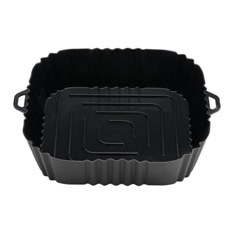 1pc Silicone Air Fryer Liner Square Basket Pot Silicone Basket