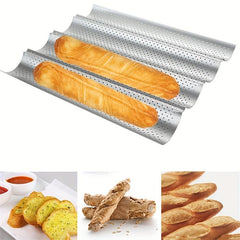 French Bread Stick Tray Wave Toast Box No Stick Mold Kitchen Supplies