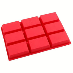 1pc Silicone Cake Mold 9 Cavity 3D High Temp Sugarcraft Bread Fondant Baking Mol