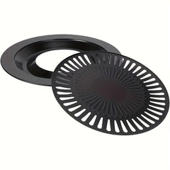 32cm Cast Iron Non Stick Grill Tray for Indoor Barbecue