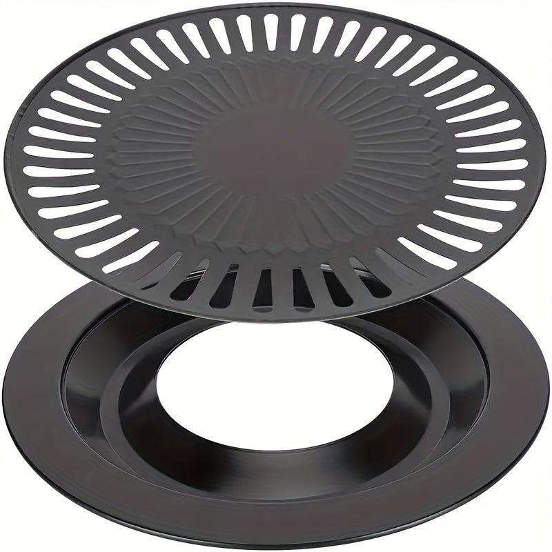 32cm Cast Iron Non Stick Grill Tray for Indoor Barbecue