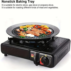 32cm Cast Iron Non Stick Grill Tray for Indoor Barbecue