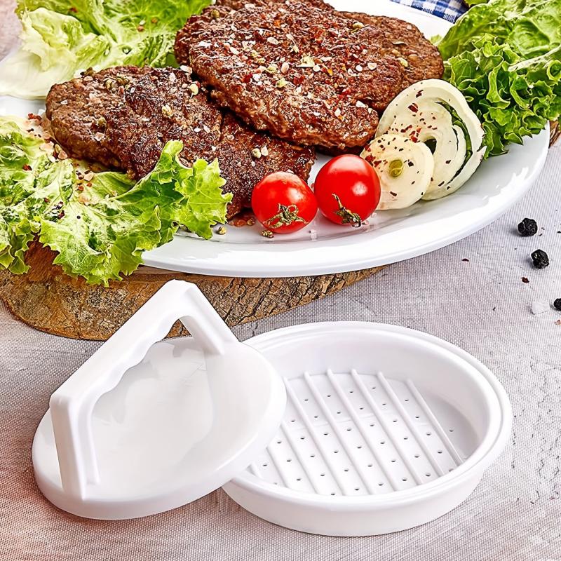 Meat Press Round Burger Stamping Tool BBQ Cake Making Dies Kitchen Gadgets