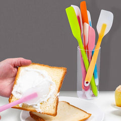 Large Silicone Spatula All-in-One Translucent Avocado Cake Cream