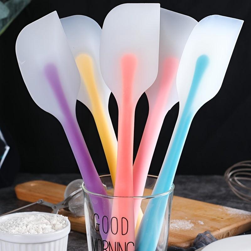 Large Silicone Spatula All-in-One Translucent Avocado Cake Cream