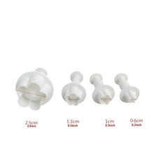 4pcs Petal Spring Press Mold Flap Sugar Cookie Decoration Chip Press Mold