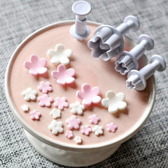 4pcs Petal Spring Press Mold Flap Sugar Cookie Decoration Chip Press Mold