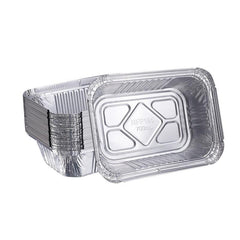 50 Pack Heavy Duty Aluminum Foil Pans With Lid