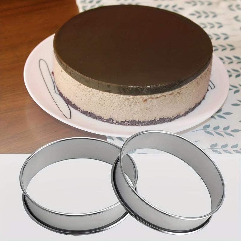 6pcs Stainless Steel Tart Rings Mini Pie Molds Cake Rings Baking Tools