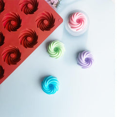 Silicone Spiral Candy Cake Mold Chocolate Kitchen Biscuit Homemade DIY Baking