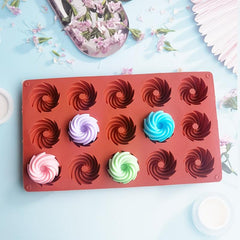 Silicone Spiral Candy Cake Mold Chocolate Kitchen Biscuit Homemade DIY Baking