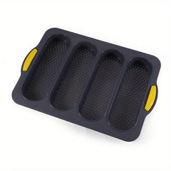 Silicone Baguette Baking Mold 4 Cavities Non Stick French Bread Pan