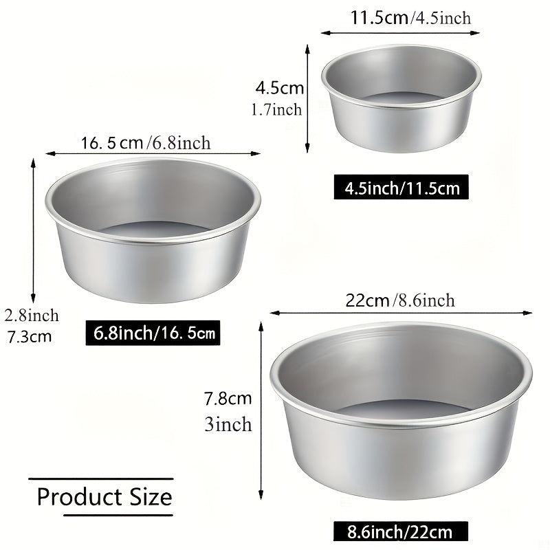 1pc Aluminum Cake Pan with Removable Bottom Baking Mold