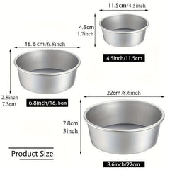 1pc Aluminum Cake Pan with Removable Bottom Baking Mold