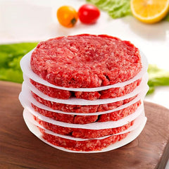 100 Non Stick Patty Paper Sheets - Separates Burgers & Cookies
