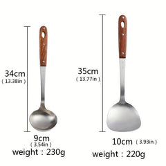 Metal Spatula Wok Spatula Soup Ladle Stainless Steel Kitchen Utensil