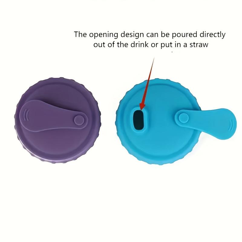 Silicone Can Lid Leak Proof Cap Reusable Cover For Carbonated Drinks