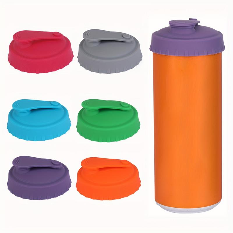 Silicone Can Lid Leak Proof Cap Reusable Cover For Carbonated Drinks
