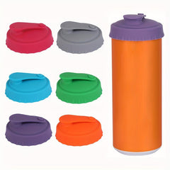 Silicone Can Lid Leak Proof Cap Reusable Cover For Carbonated Drinks