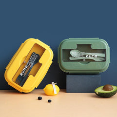 1100ml Bento Box Split Lunch Box with Spoon