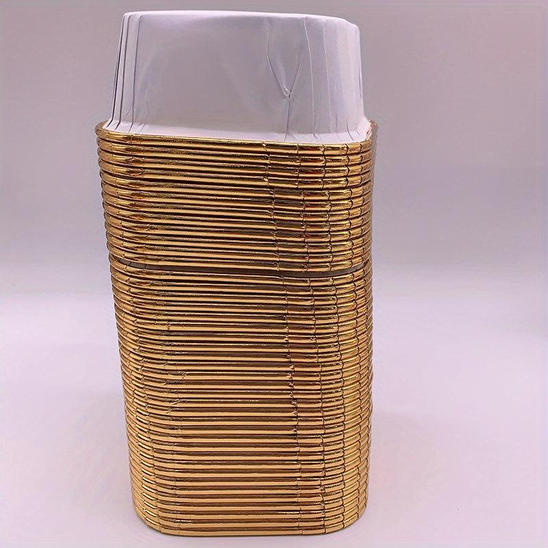 50pcs Foil Cupcake Cake Baking Cup with Cover