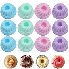 Mini Silicone Baking Cake Molds Nonstick Cupcake Liners BPA Free