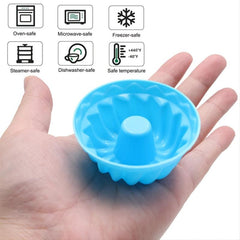 Mini Silicone Baking Cake Molds Nonstick Cupcake Liners BPA Free