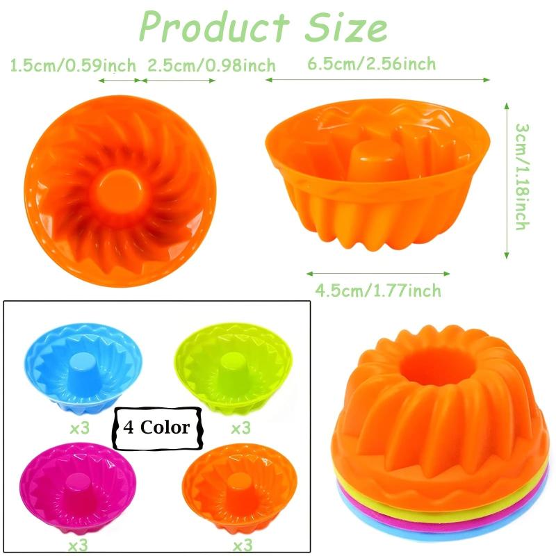 Mini Silicone Baking Cake Molds Nonstick Cupcake Liners BPA Free