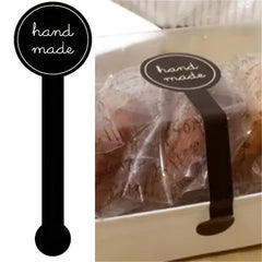 100pcs Long Strips Stickers Baking Decoration Box Seal