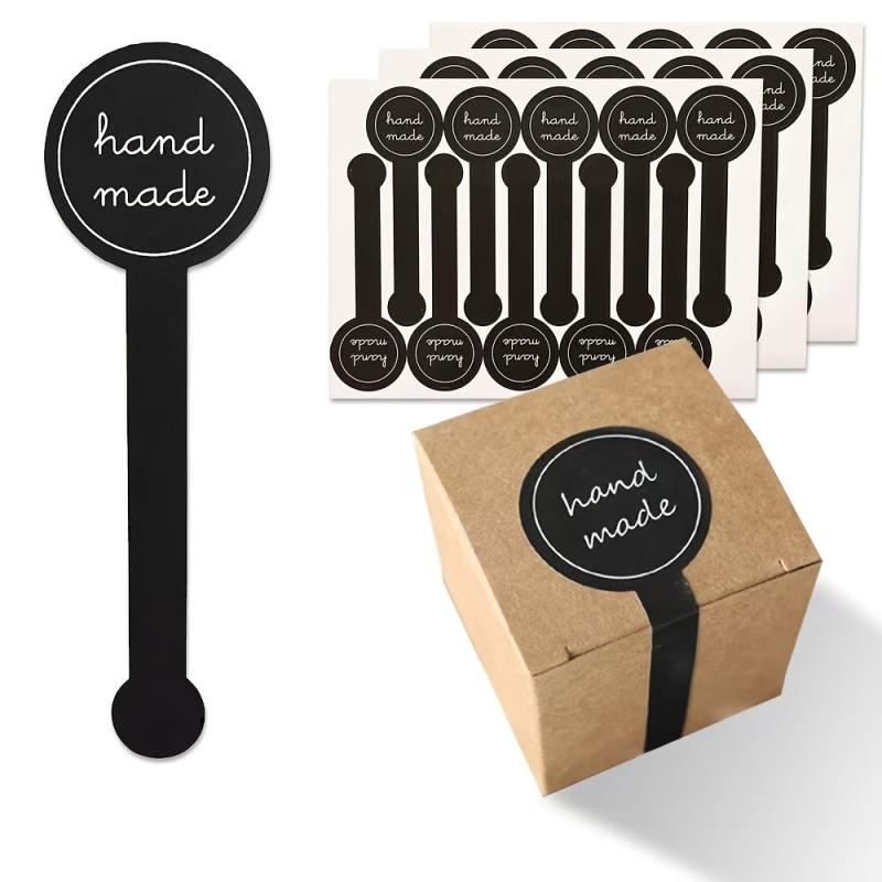 100pcs Long Strips Stickers Baking Decoration Box Seal