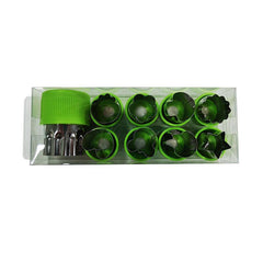 12pcs Stainless Steel Vegetable Cutter Set for Cookies Fruits Cakes Salads
