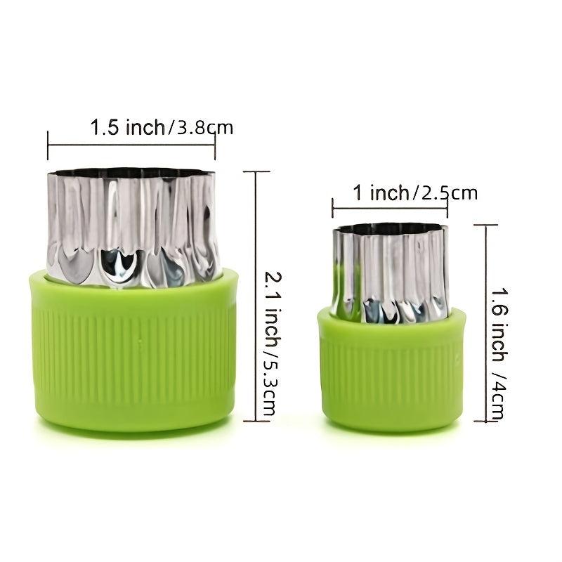 12pcs Stainless Steel Vegetable Cutter Set for Cookies Fruits Cakes Salads