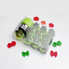 12pcs Stainless Steel Vegetable Cutter Set for Cookies Fruits Cakes Salads