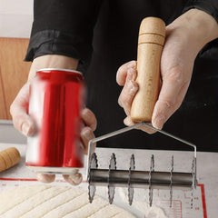 Stainless Steel Six Wheel Cookie Cutter with Wavy Handle