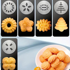 22pcs Cake Decorating Tool Set Cookie Press Butter Piping Gun Baking Molds