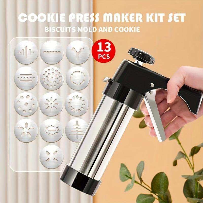 22pcs Cake Decorating Tool Set Cookie Press Butter Piping Gun Baking Molds