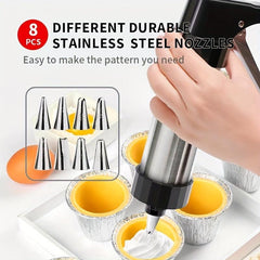 22pcs Cake Decorating Tool Set Cookie Press Butter Piping Gun Baking Molds