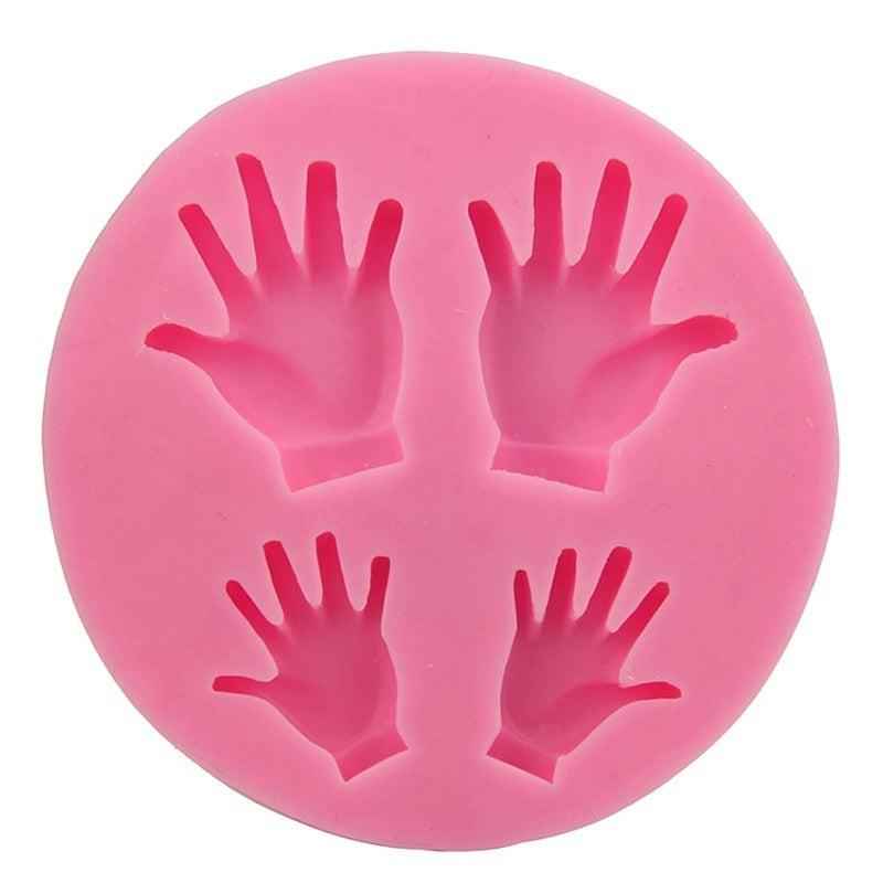 Baby Hands Chocolate Mold for DIY Cake Decorating and Baking