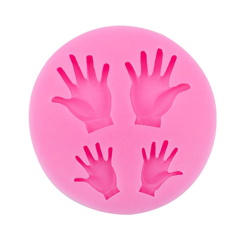 Baby Hands Chocolate Mold for DIY Cake Decorating and Baking